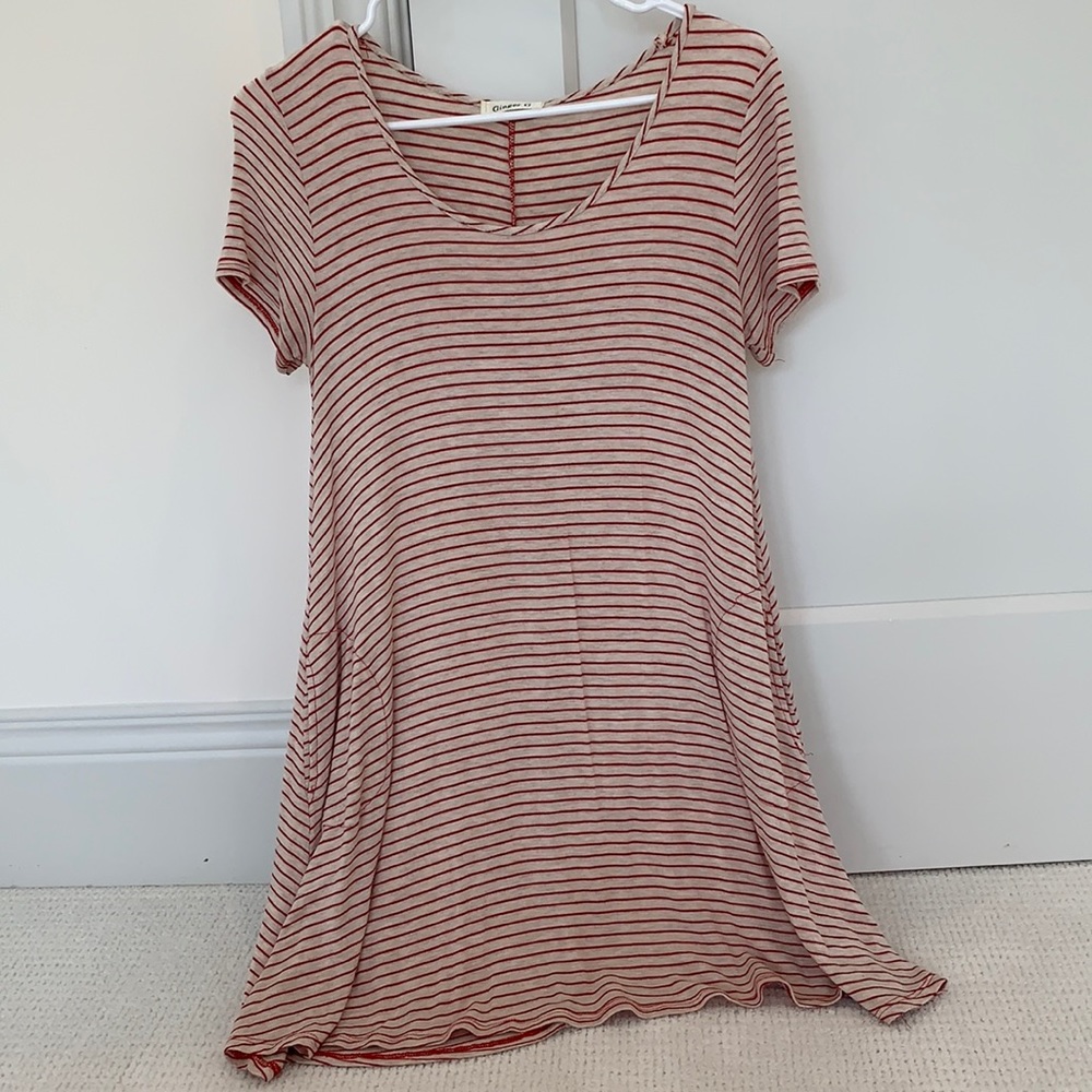 Ginger G casual striped flowy mini dress. Size S